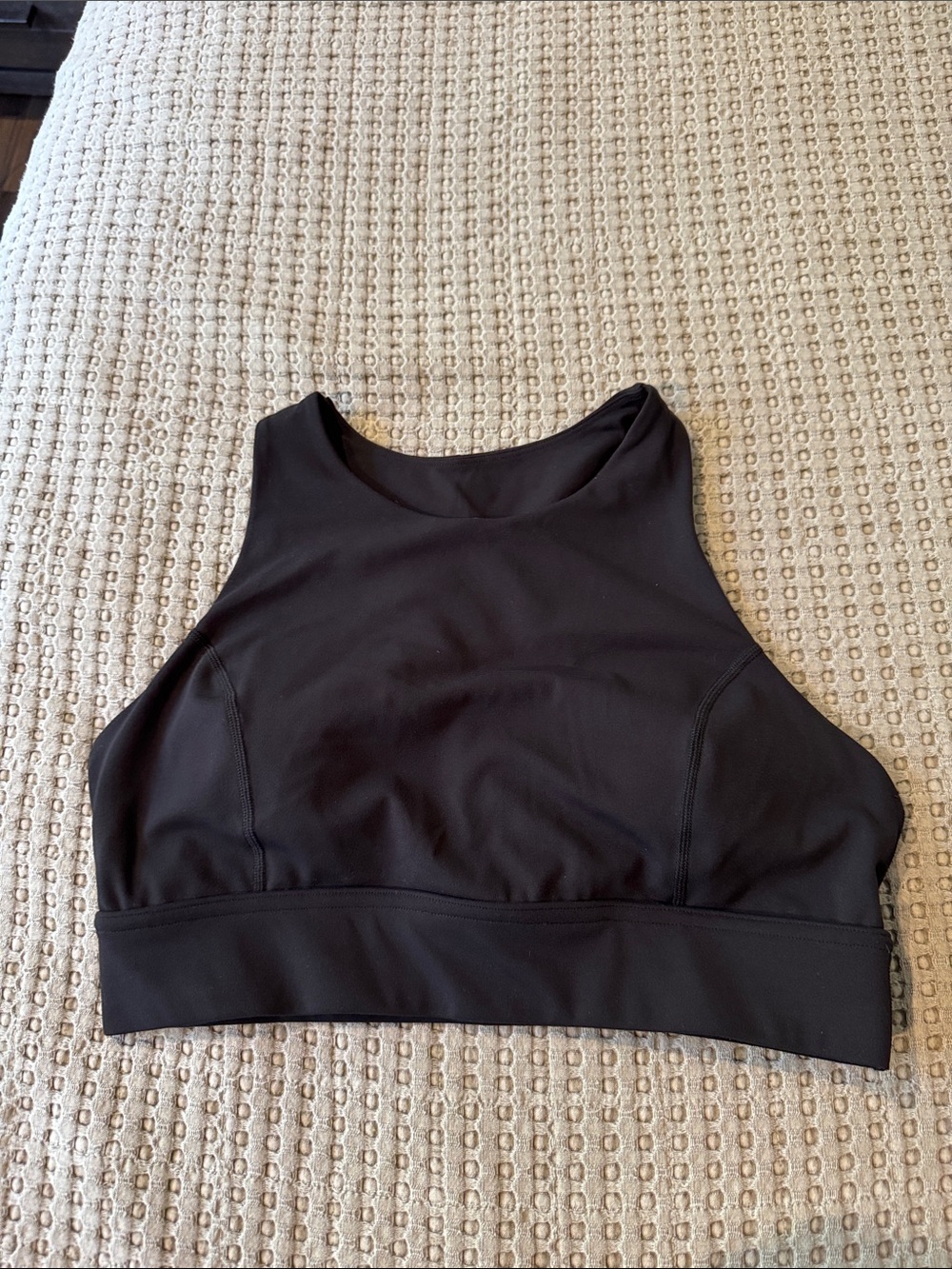 Savvi Black Women's High-Neck Active sports bra size XL